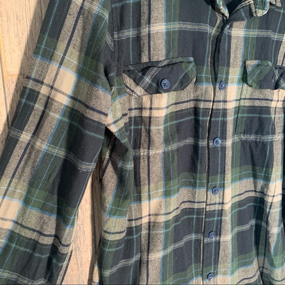 Men’s Large Mountain Warehouse Green Flannel Shirt - Picture 4 of 7